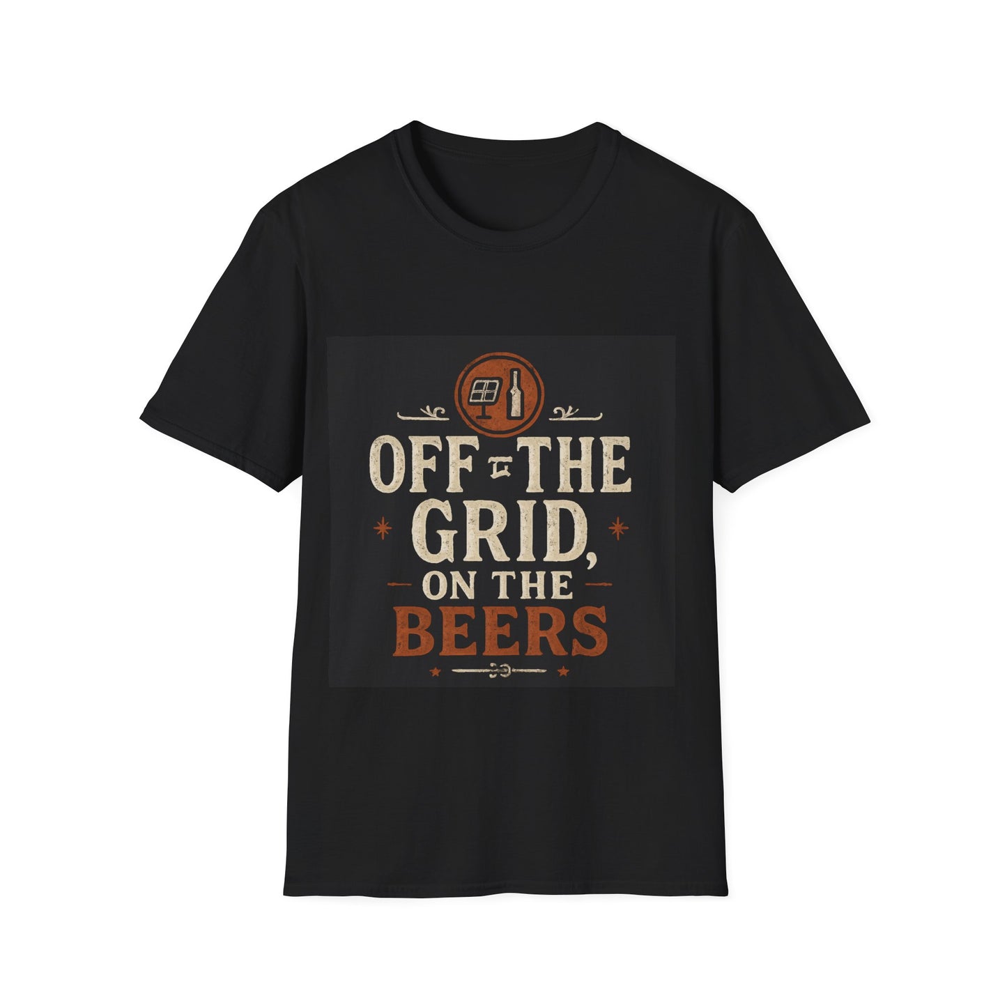 T-Shirt — "Off the Grid, On the Beers" Camping Beer Shirt