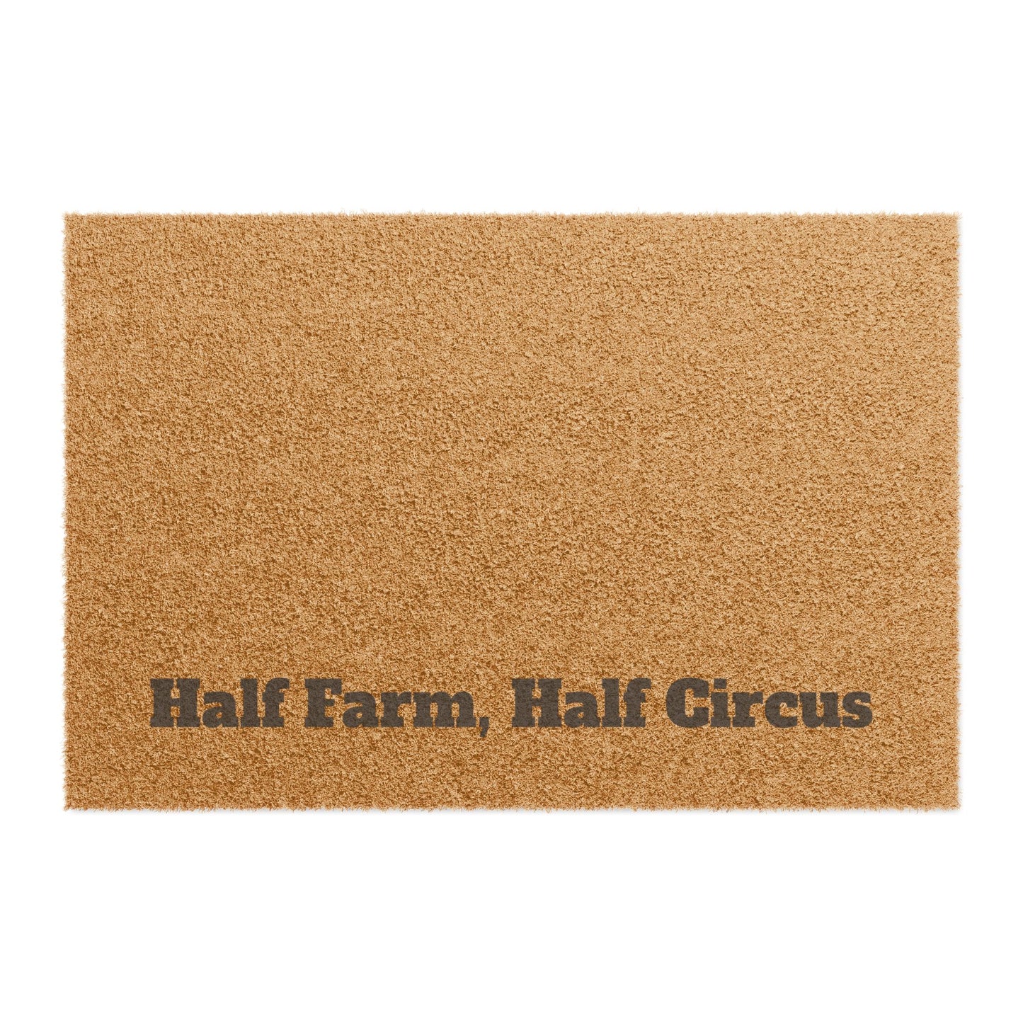 Doormat — "Half Farm, Half Circus" Coir Welcome Mat