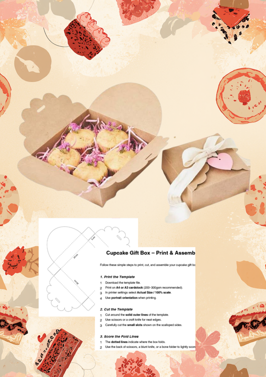 Cupcake template box 1