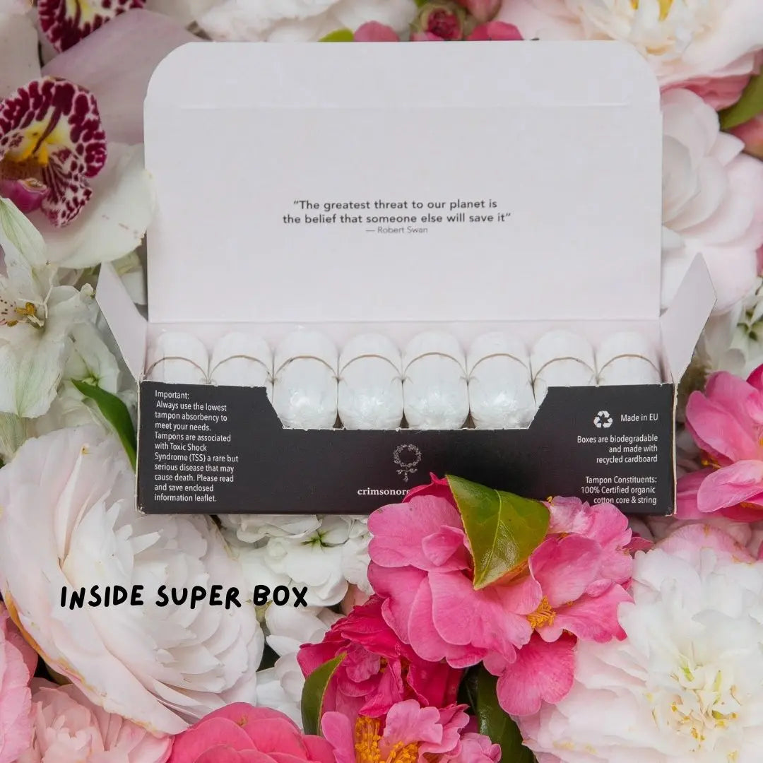 Heavy Flow Organic Tampon Bundle – 2 x super and 1 x regular