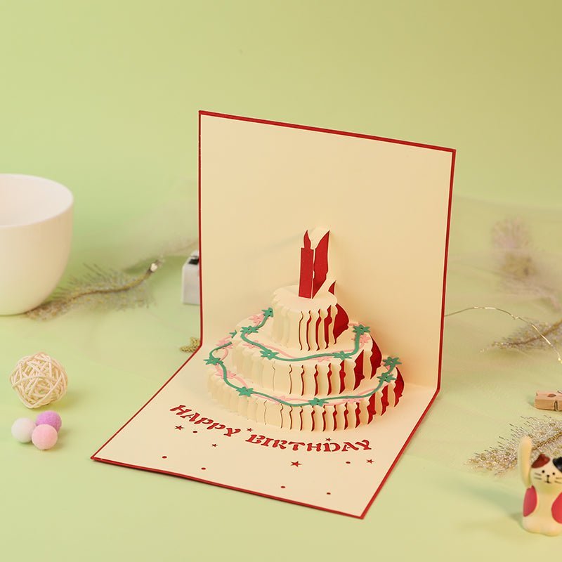 Lowrey Happy Birthday Cake 3D Pop-Up Greeting Card